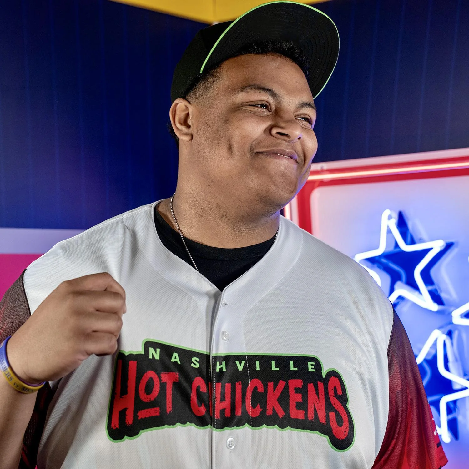 Nashville Sounds EvoShield Adult Authentic Hot Chickens Jersey - Image 4