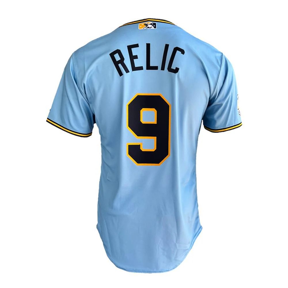 Nashville Sounds EvoShield Adult Authentic Powder Blue Brewskis Jersey - Image 3