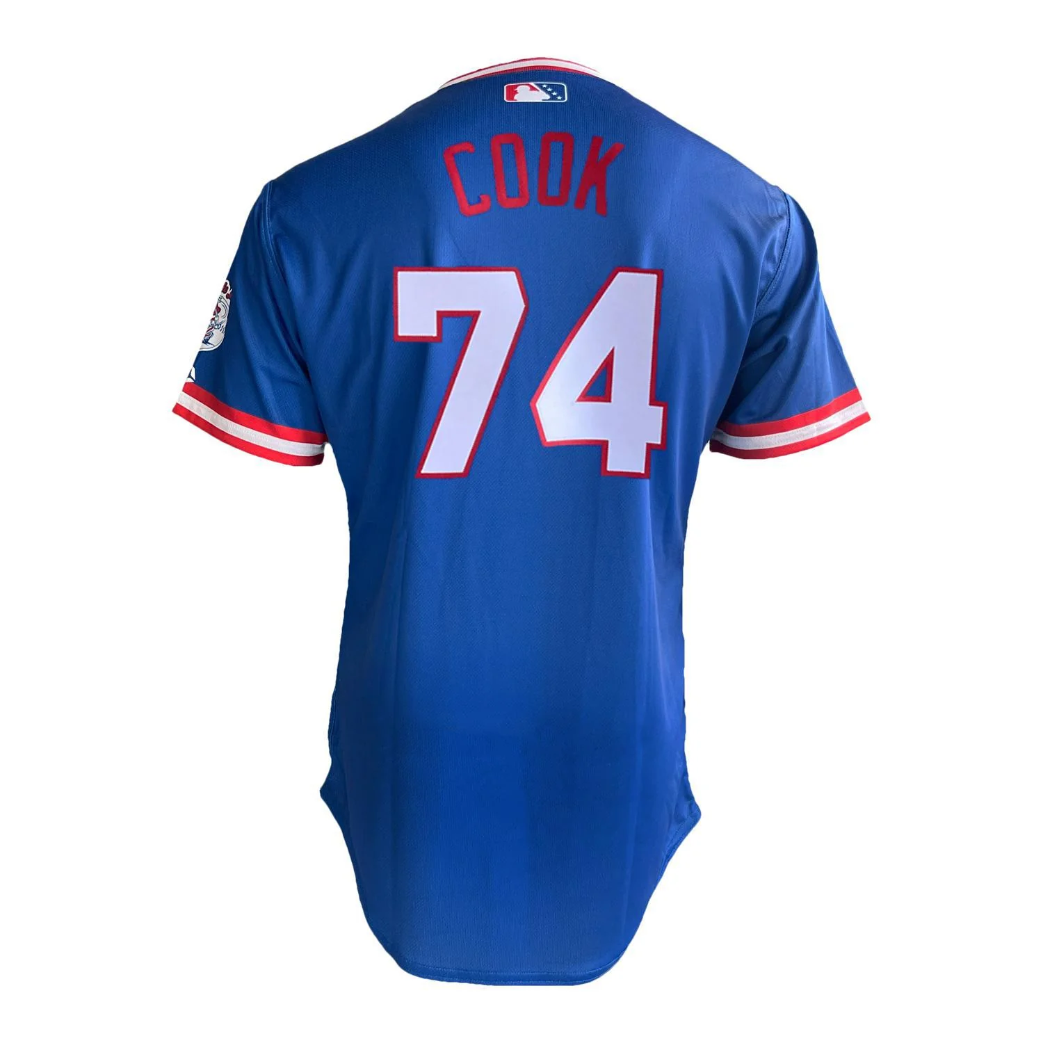 Nashville Sounds EvoShield Adult Royal Throwback Authentic Jersey - Image 3