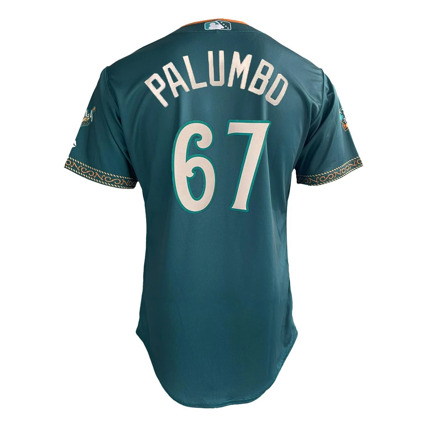 Nashville Sounds EvoShield Adult Vihuelas Teal Green Authentic Jersey - Image 3