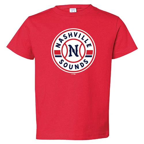 Nashville Sounds Toddler Red Primary Logo T - Image 3